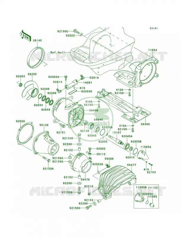 Jet Pump Kawasaki JET SKI 1500 2013 ULTRA LX  JT1500KDF