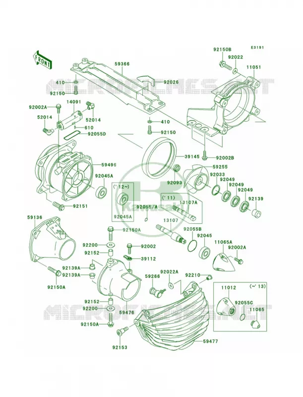 Jet Pump Kawasaki JET SKI 1500 2012 STX-15F  JT1500ACF