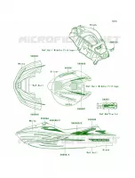 DecalsWhiteF9F pour Kawasaki ULTRA 260LX 2010