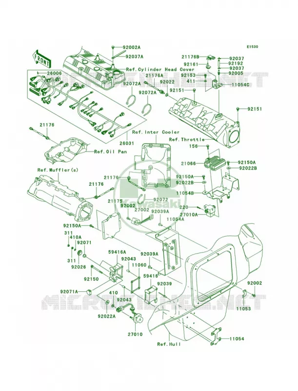 Fuel Injection Kawasaki JET SKI 1500 2010 ULTRA 260LX  JT1500FAF