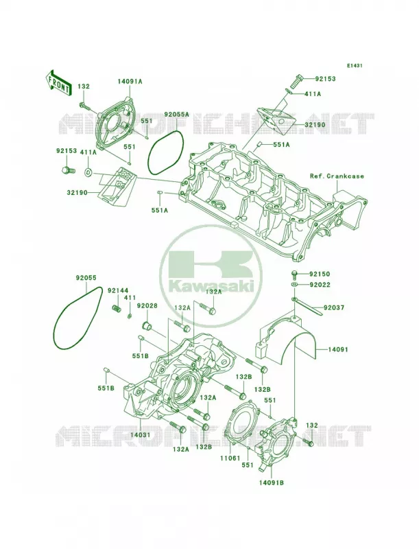 Engine Covers Kawasaki JET SKI 1500 2009 STX  JT1500D9F