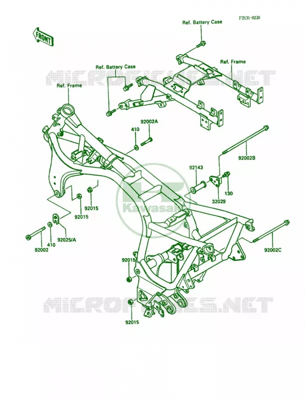 Frame Fittings Kawasaki MOTOS 1000 1987 Concours  ZG1000-A2