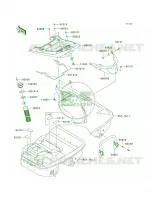 Hull Rear Fittings pour Kawasaki ULTRA 250X 2008
