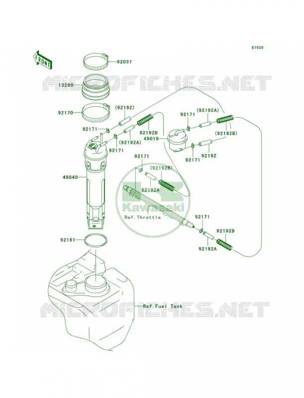 Fuel Pump Kawasaki JET SKI 1200 2007 STX-12F  JT1200D7F