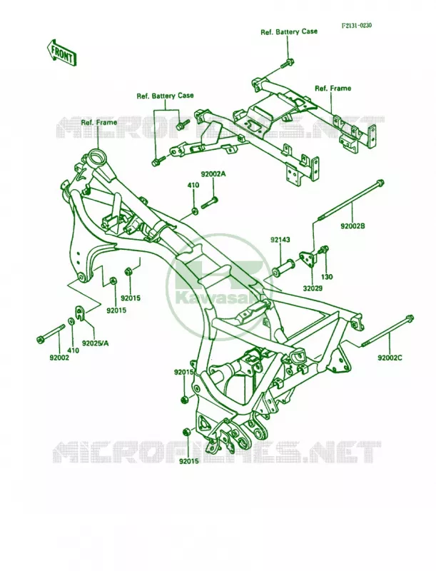 Frame Fittings Kawasaki MOTOS 1000 1986 Concours  ZG1000-A1
