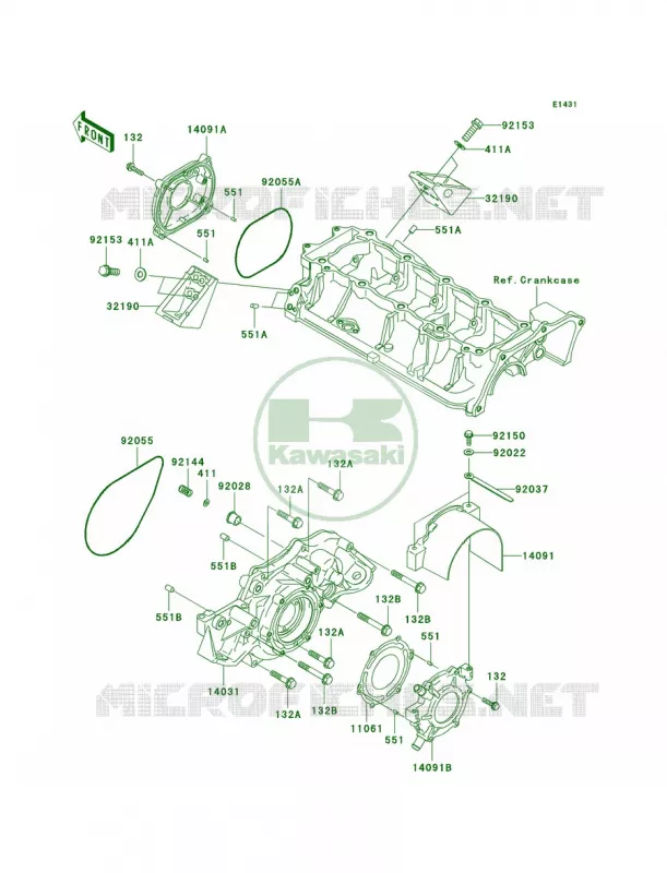 Engine Covers Kawasaki JET SKI 1500 2007 ULTRA LX  JT1500C7F