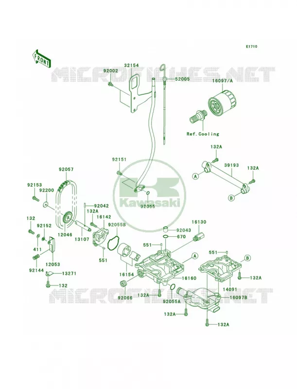 Oil Pump Kawasaki JET SKI 1500 2007 ULTRA LX  JT1500C7F