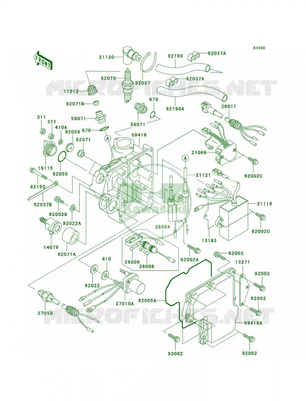 Ignition SystemA1 Kawasaki JET SKI 800 2005 800 SX-R  JS800-A3