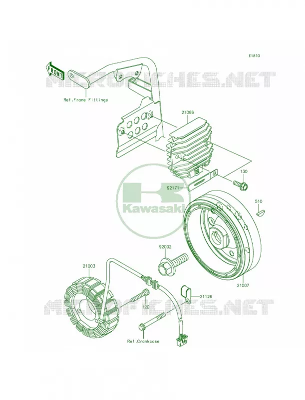 Generator Kawasaki MOTOS 650 2015 KLR650  KL650EFF