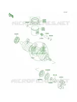 CrankshaftPistons pour Kawasaki 900 STX 2005