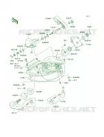 Handle Pole pour Kawasaki 900 STX 2005