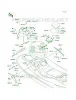 Hull Middle Fittings pour Kawasaki 900 STX 2005