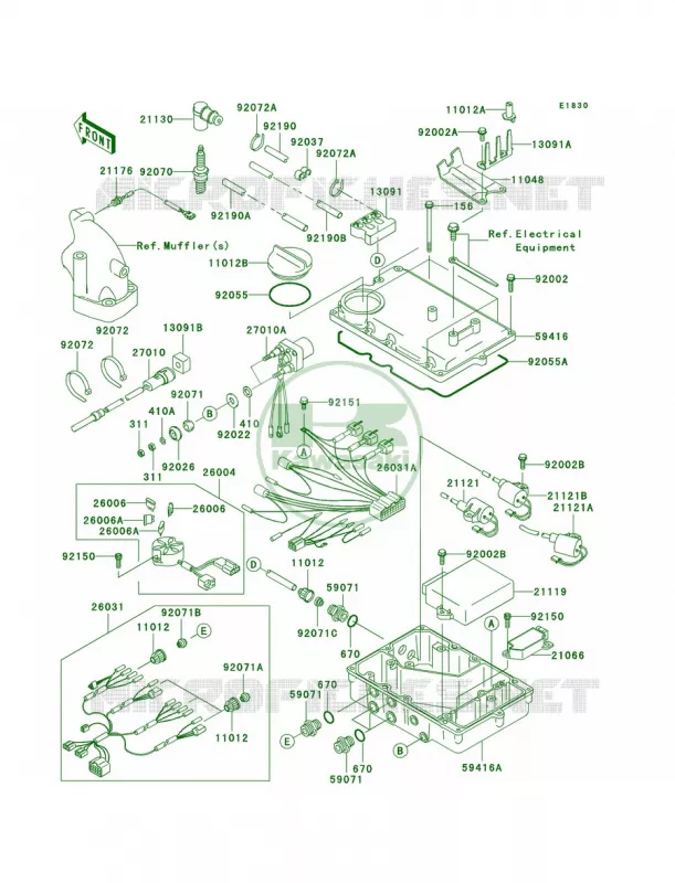 Ignition System Kawasaki JET SKI 900 2005 900 STX  JT900-E2