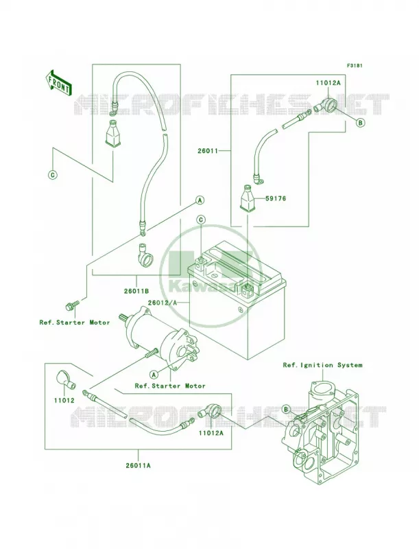 Electrical Equipment Kawasaki JET SKI 800 2004 800 SX-R  JS800-A2