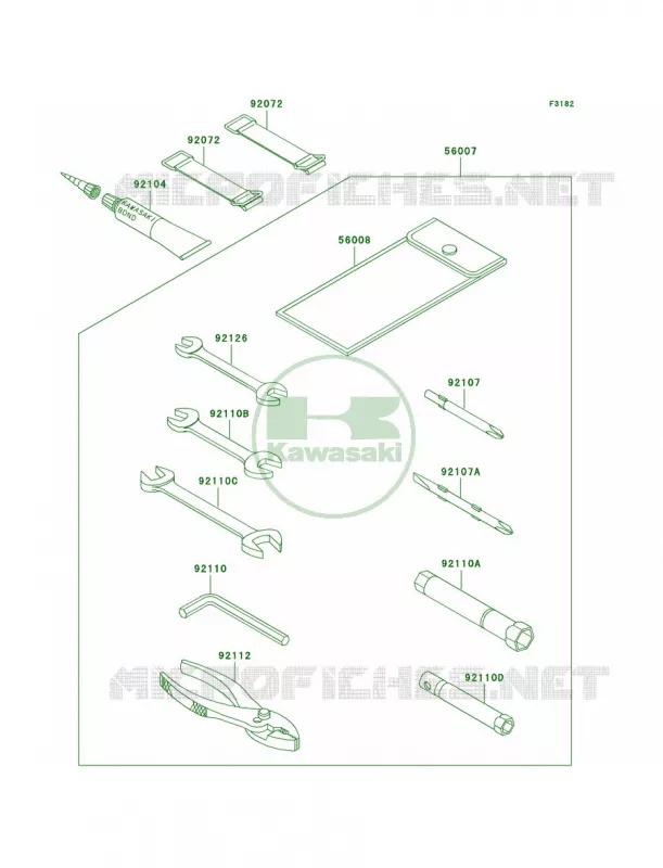 Owner's Tools Kawasaki JET SKI 1200 2004 STX-12F  JT1200-B2
