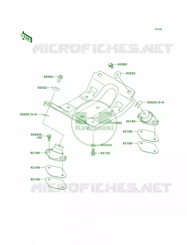 Engine Mount Kawasaki JET SKI 800 2003 800 SX-R  JS800-A1