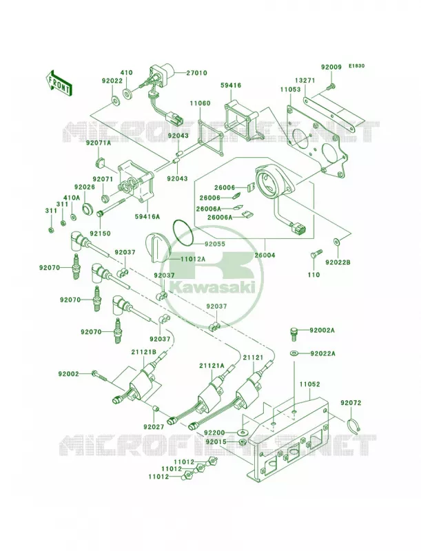 Ignition System Kawasaki JET SKI 1100 2003 1100 STX D.I.  JT1100-G1