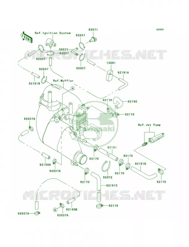 Cooling Kawasaki JET SKI 900 2003 900 STX  JT900-D1