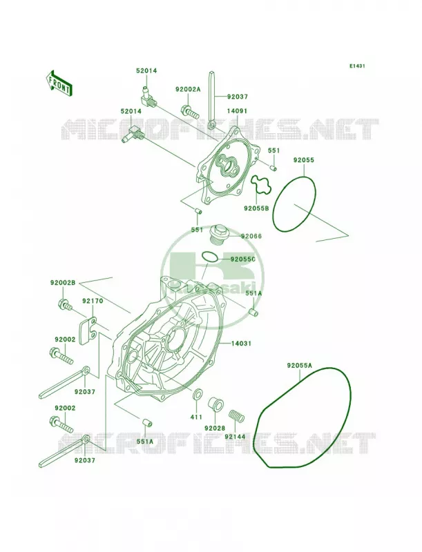 Engine Covers Kawasaki JET SKI 1100 2002 ULTRA 130  JH1100-B2