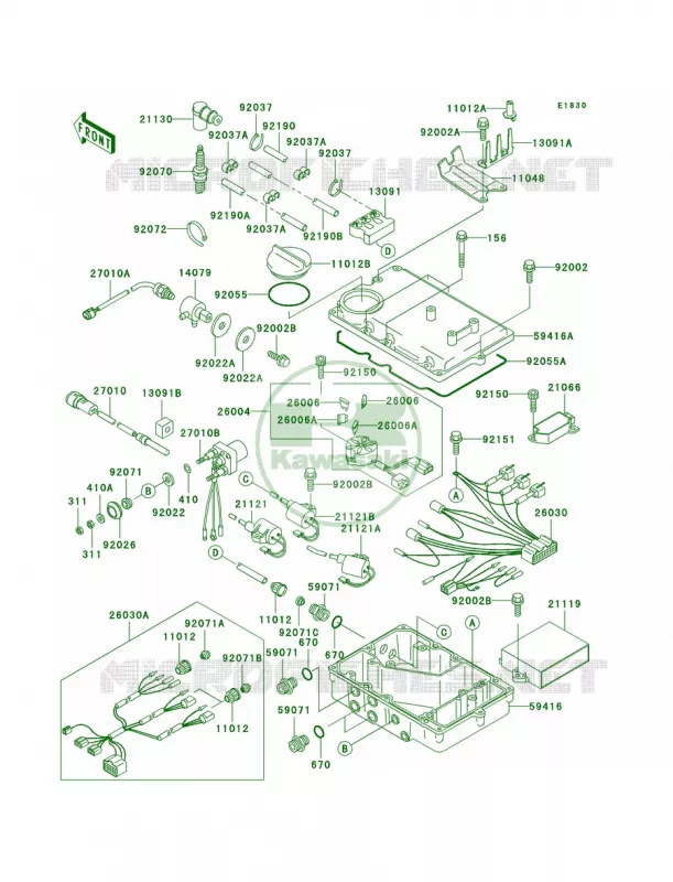 Ignition System Kawasaki JET SKI 900 2002 900 STS  JT900-B4