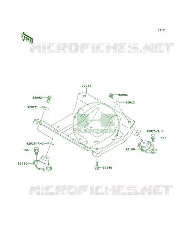 Engine Mount Kawasaki JET SKI 900 2002 900 STX  JT900-C2