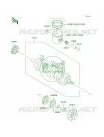 CrankshaftPistons pour Kawasaki 1100 ZXI 1999