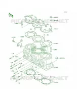 Cylinder HeadCylinder pour Kawasaki 1100 ZXI 1999