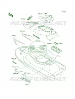 DecalsJH1100 A4 pour Kawasaki 1100 ZXI 1999