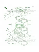Cylinder HeadCylinder pour Kawasaki SS 1997