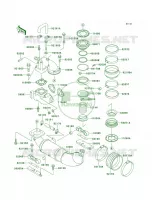 Mufflers pour Kawasaki SUPER SPORT XI 1997