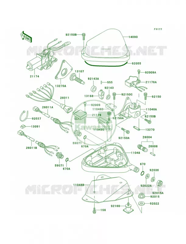 ControlJT750-B1 Kawasaki JET SKI 750 1997 STS  JT750-B3