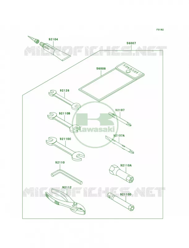 Owner's Tools Kawasaki JET SKI 750 1997 STS  JT750-B3