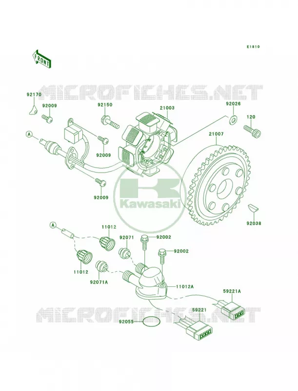 Generator Kawasaki JET SKI 750 1996 750 SXI  JS750-B2
