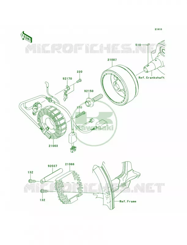 Generator Kawasaki MOTOS 250 2013 KLX250S  KLX250TDF