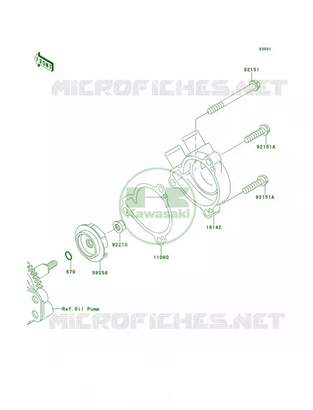 Water Pump Kawasaki MOTOS 250 2013 KLX250S  KLX250TDF