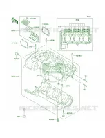 Crankcase pour Kawasaki 900 ZXI 1995