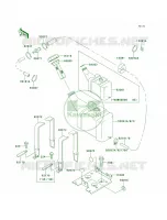 Oil Tank pour Kawasaki 900 ZXI 1995