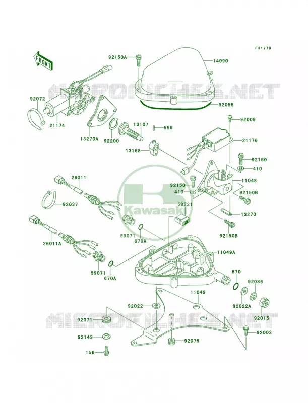 ControlJH900-A3 Kawasaki JET SKI 900 1995 900 ZXI  JH900-A1