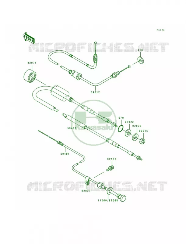 Cables Kawasaki JET SKI 550 1995 550 SX  JS550-C5