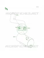 Water MufflerJT750 B2B3 pour Kawasaki STS 1995