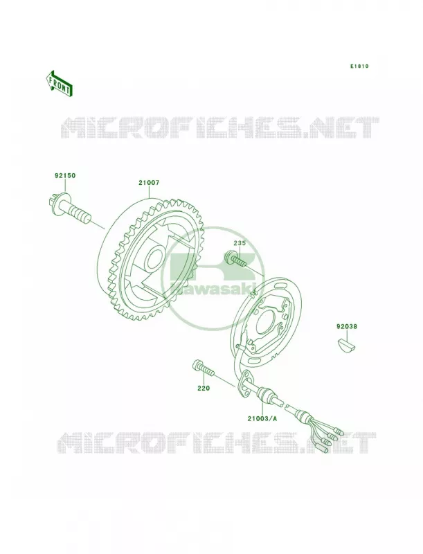 Generator Kawasaki JET SKI 650 1994 X2  JF650-A9