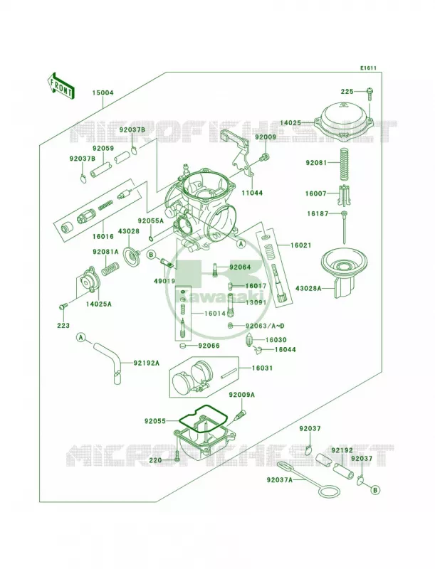 CarburetorUSCN Kawasaki MOTOS 650 2013 KLR650  KL650EDF