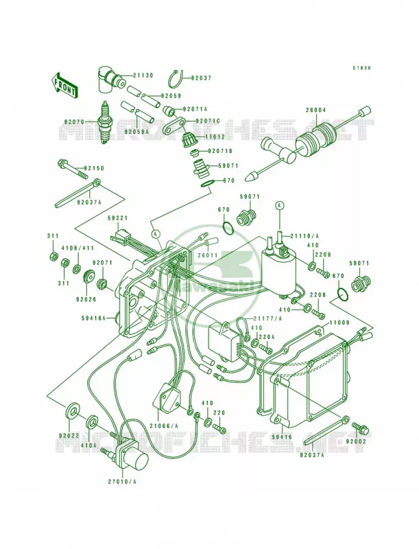 Ignition System Kawasaki JET SKI 550 1994 550 SX  JS550-C4