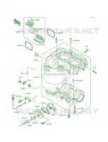 Crankcase pour Kawasaki 750 SS 1993
