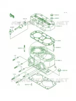 Cylinder HeadCylinder pour Kawasaki 750 SS 1993