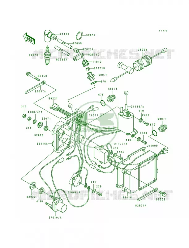 Ignition System Kawasaki JET SKI 550 1993 550 SX  JS550-C3