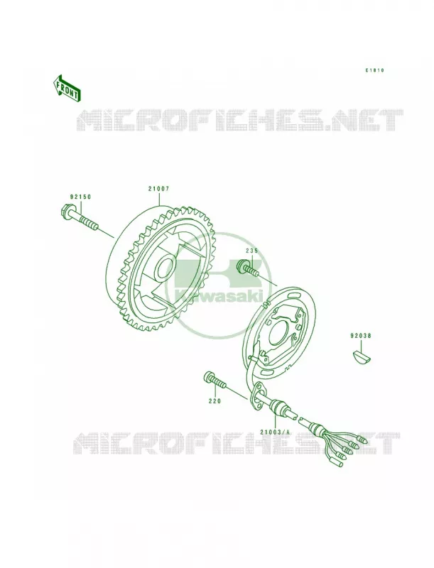 Generator Kawasaki JET SKI 650 1993 650 SX  JS650-B3