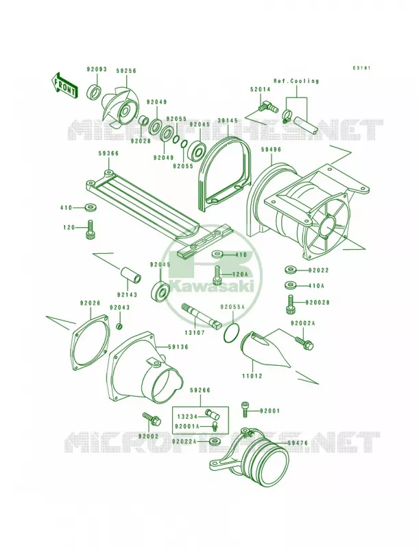 Jet Pump Kawasaki JET SKI 750 1993 750 SX  JS750-A2