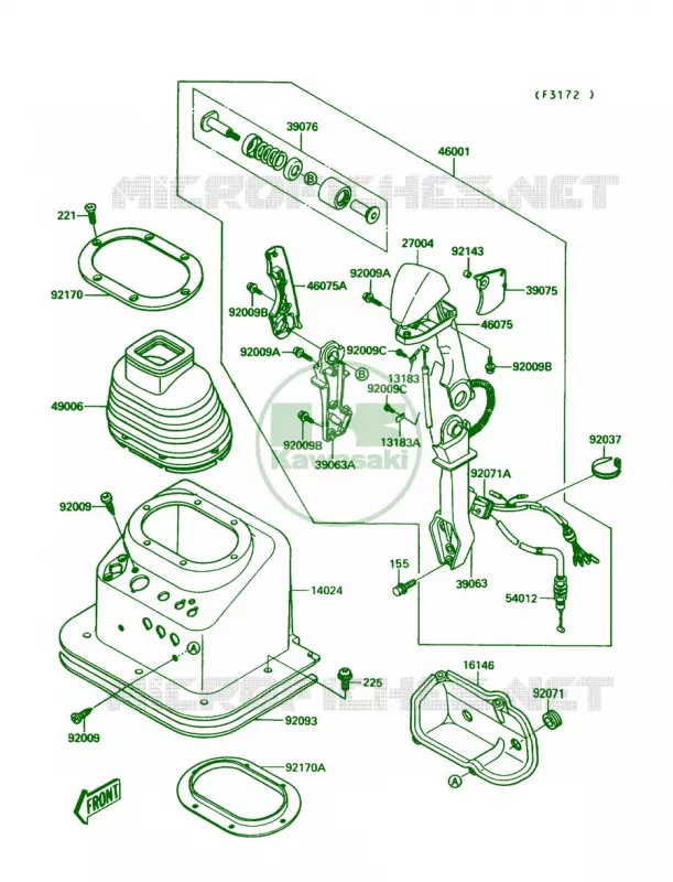 Handlebar Kawasaki JET SKI 650 1992 JET MATE  JB650-A4