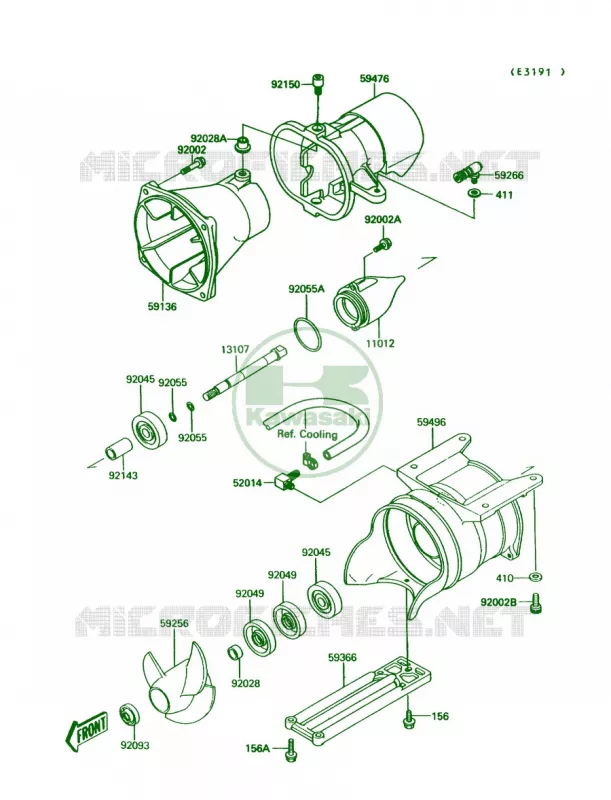 Jet Pump Kawasaki JET SKI 650 1992 JET MATE  JB650-A4